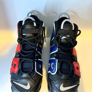 Nike Air More Uptempo Kids Multicolor Sneakers - Black, Red, Blue